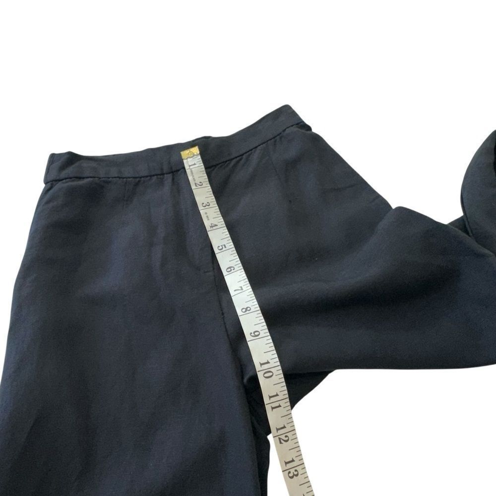 H&M Black Linen Blend Straight Leg Trousers,‎ 2 - Picture 10 of 11